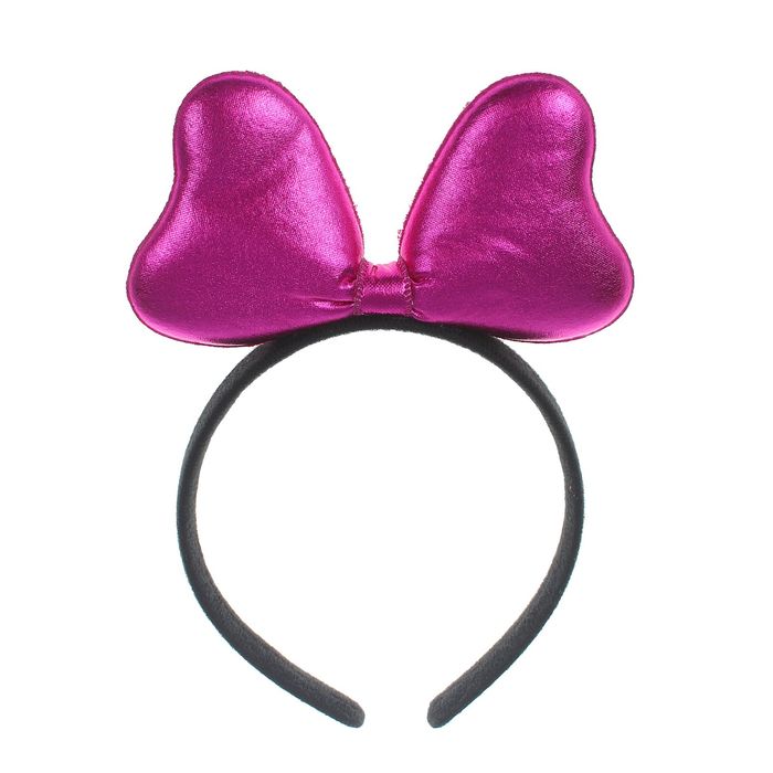 Карнавальный ободок "Бантик", цвет фиолетовый