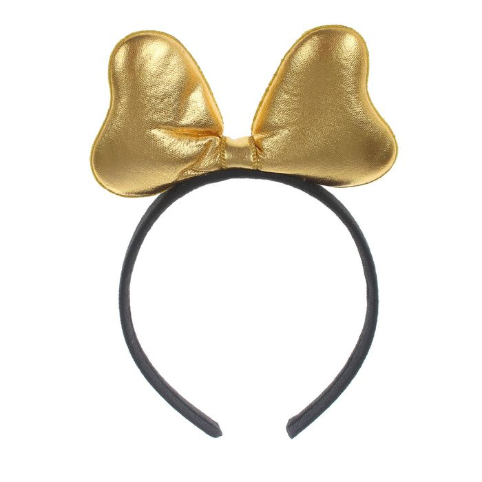 Карнавальный ободок "Бантик", цвет желтый