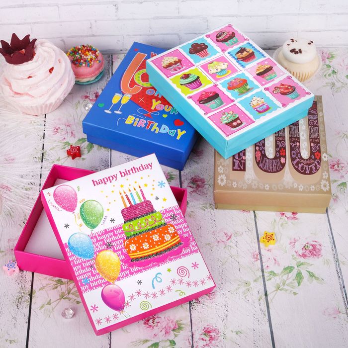 Коробочка подарочная под набор "С любовью" 10*12*3, цвет МИКС