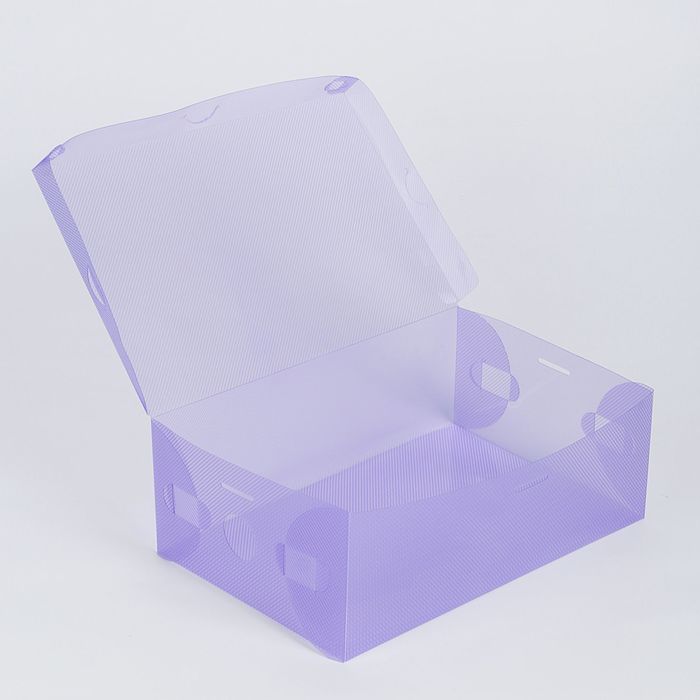 Короб для хранения 18х28х10 см, цвет фиолетовый