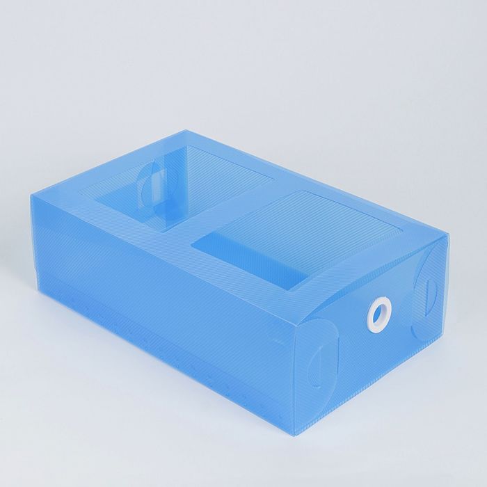 Короб для хранения выдвижной 18х30х10 см, цвет синий