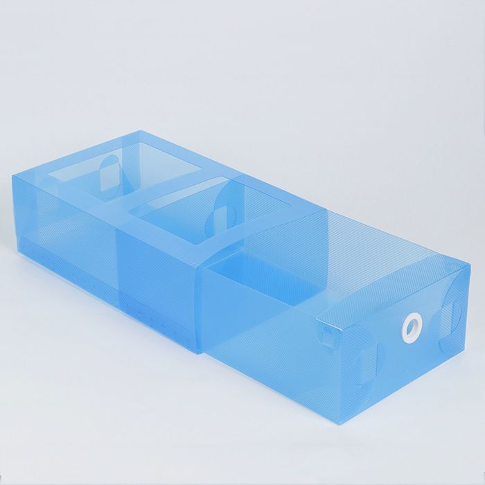 Короб для хранения выдвижной 18х30х10 см, цвет синий