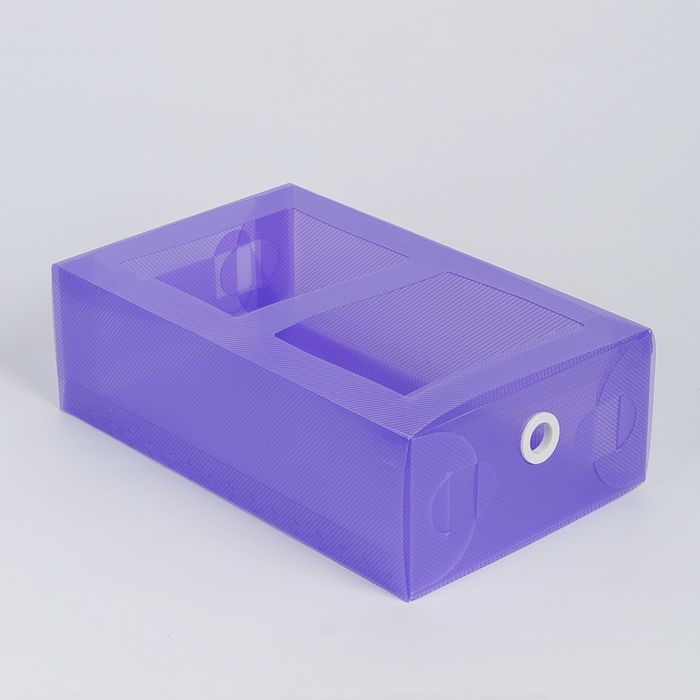 Короб для хранения выдвижной 18х30х10 см, цвет фиолетовый