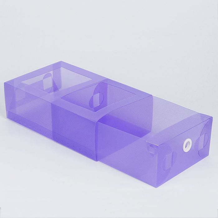 Короб для хранения выдвижной 18х30х10 см, цвет фиолетовый