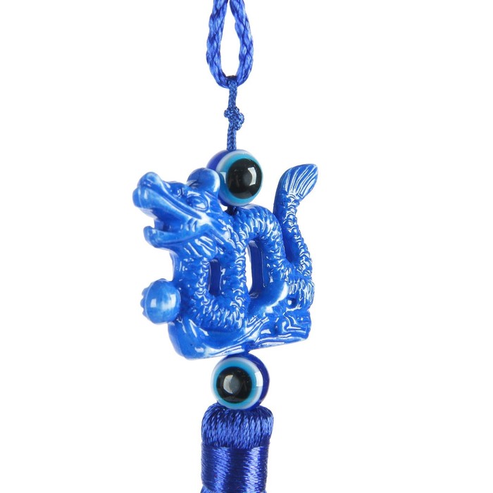 Подвеска от сглаза "Синий дракон" 26 см