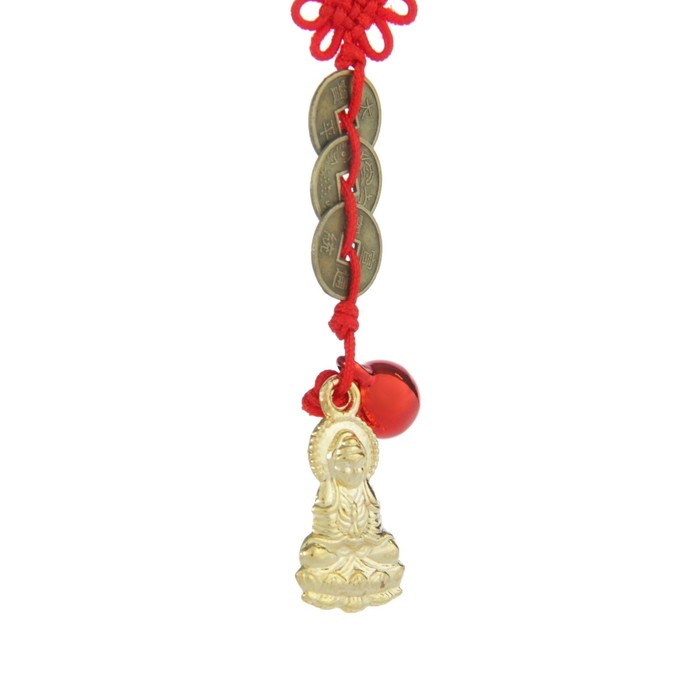 Подвеска 3 монеты "Хотей" 12 см