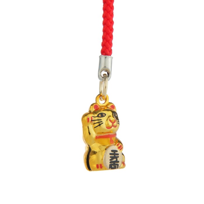 Подвеска-колокольчик "Кот Манэки-нэко" 10 см