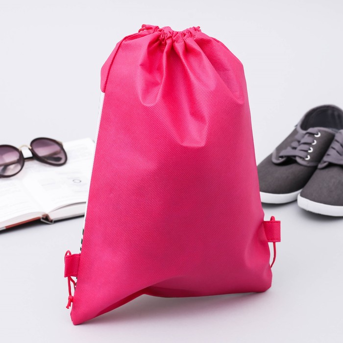 Мешок для обуви "Всё свое ношу с собой", 26 х 37,5 см