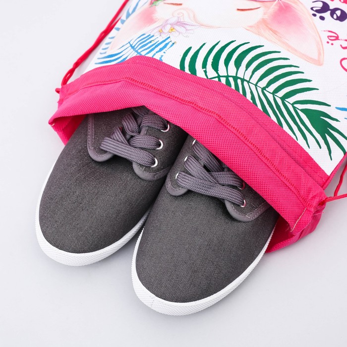 Мешок для обуви "Всё свое ношу с собой", 26 х 37,5 см