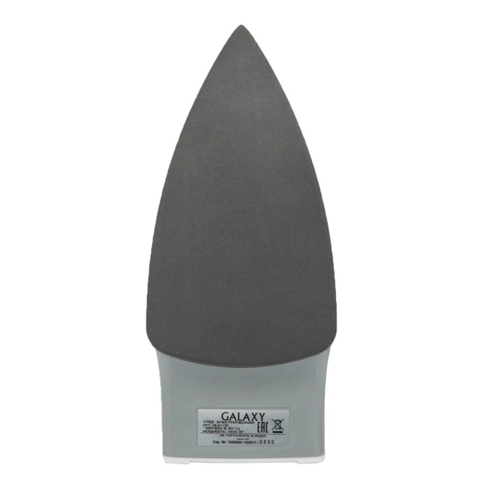 Утюг Galaxy GL 6105, 1500 Вт, антипригарное покрытие подошвы, белый