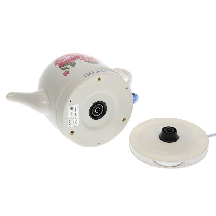 Чайник электрический Galaxy GL 0503, 1.4 л, 1400 Вт, керамика, белый