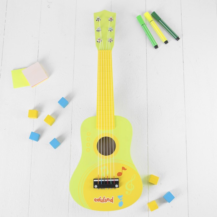 Игрушка музыкальная "Гитара", 54 см, зеленая