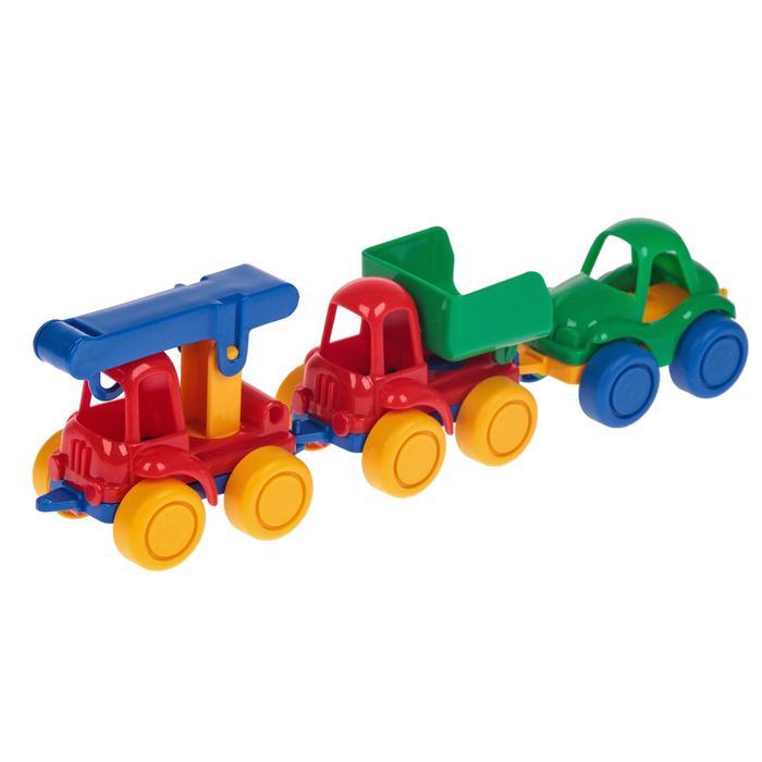 Набор "ТРИО" (самосвал, легковая, кран)