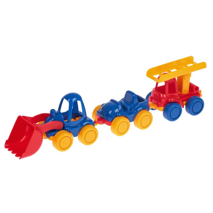 Набор "ТРИО" (трактор, джип, пожарка)