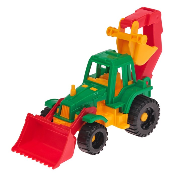 Трактор «Ижора», с грейдером и ковшом игрушка трактор с грейдером 37см