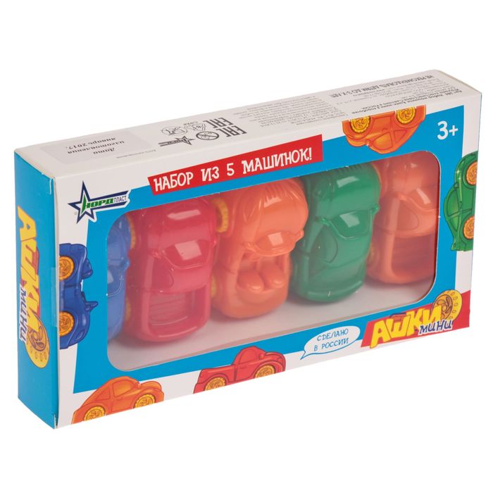 Машинки "Ашки" мини (набор из 5 машинок в коробке)