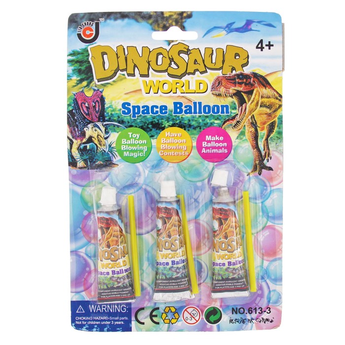 Нелопающиеся мыльные пузыри с трубочкой для выдувания , набор 3 шт