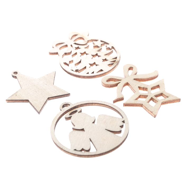 Деревянные высечки для скрапбукинга «Яркий праздник», 9 × 10,5 см