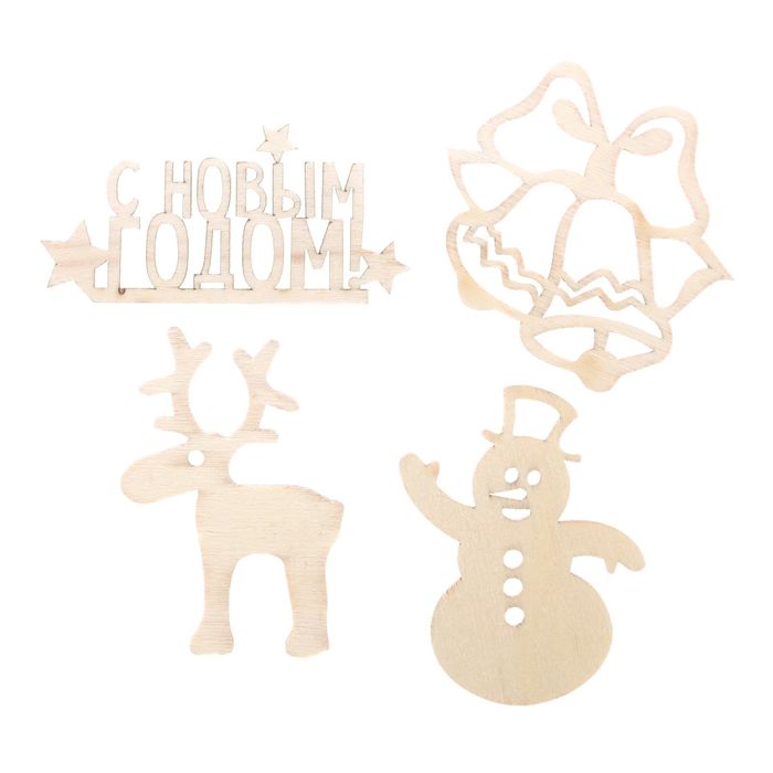 Деревянные высечки для скрапбукинга «В преддверии сказки», 9 × 10,5 см