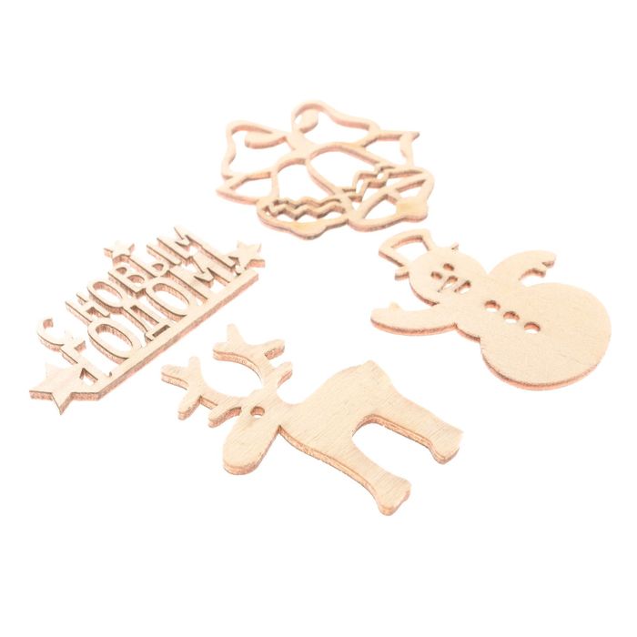 Деревянные высечки для скрапбукинга «В преддверии сказки», 9 × 10,5 см