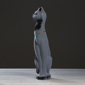 

Копилка "Кошка Василиса", флок, серая, 46 см, микс