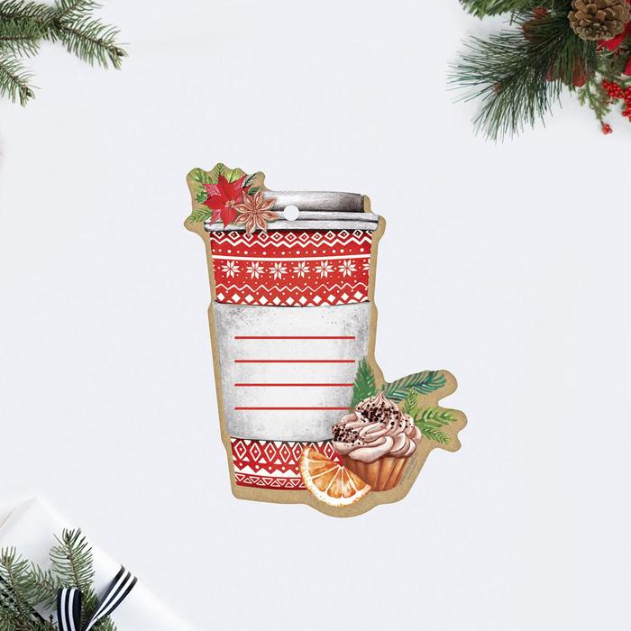 Шильдик декоративный на подарок «Тепла и Уюта», 8 × 10 см