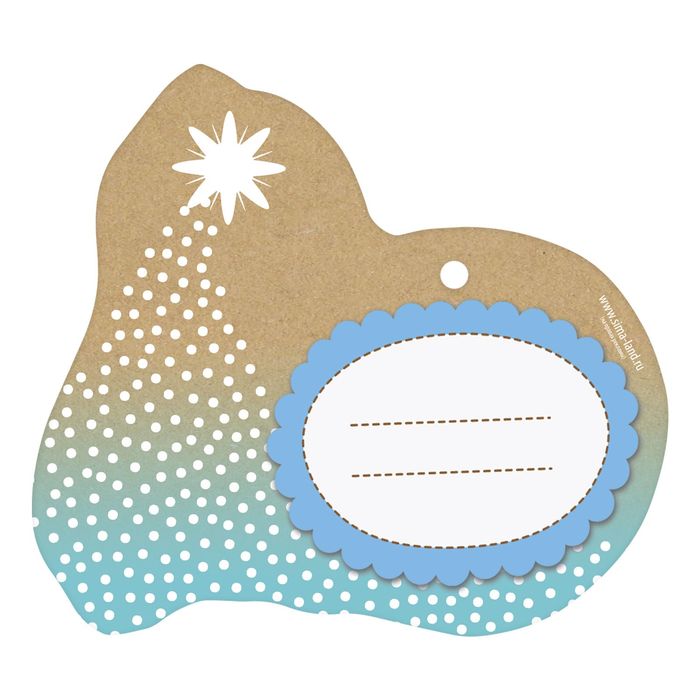 Шильдик декоративный на подарок «Удачи в Новом Году», 10 × 9 см