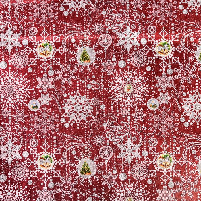 Бумага упаковочная тишью «Новый год», 50 х 66 см