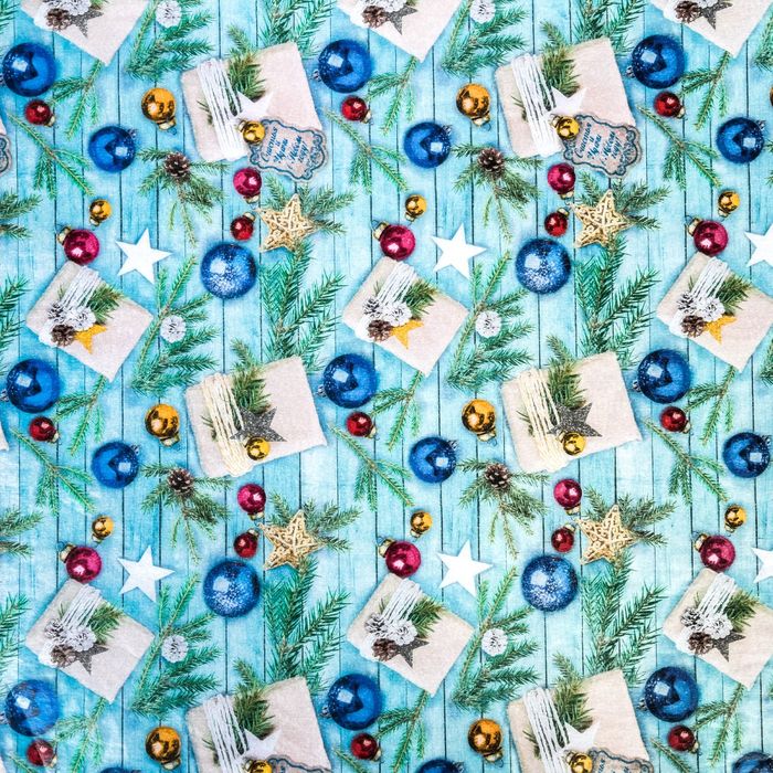 Бумага упаковочная тишью «Тепло Нового года», 50 х 66 см
