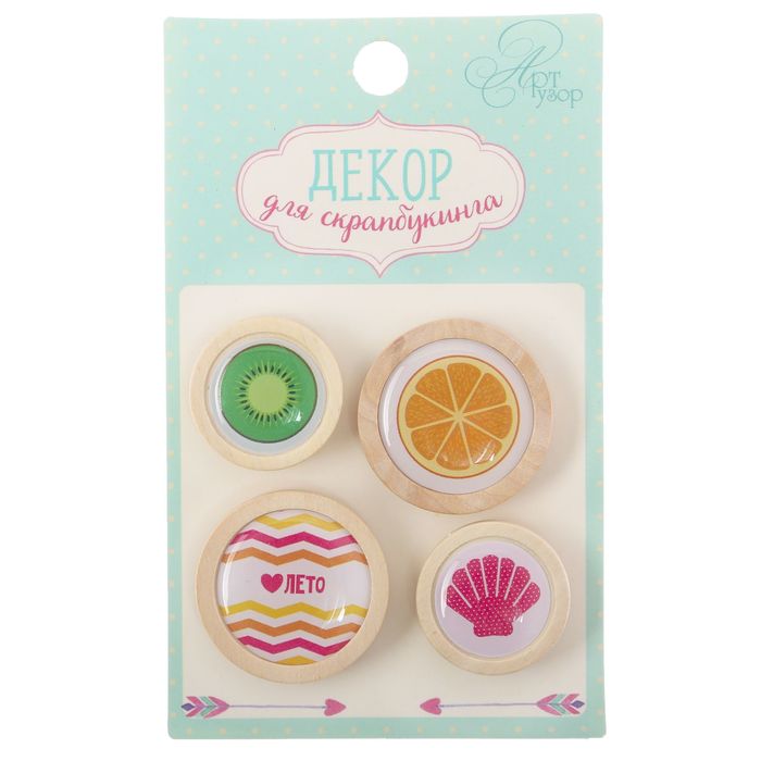 Декор для скрапбукинга "#Summer time", 6 х 10 см