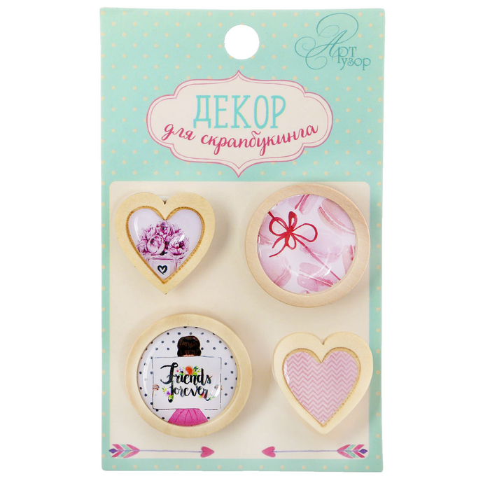 Декор для скрапбукинга "#На_шпильках", 6 х 10 см