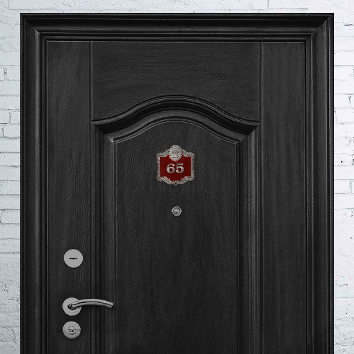 Рамка дверная в подарочной коробке "Лев", (цвет серебро), 10 х 10,9 см