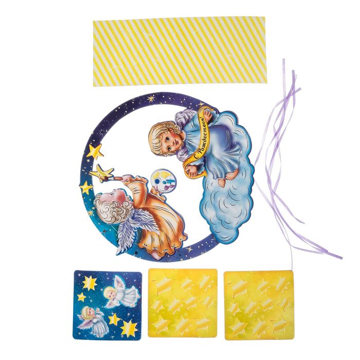 Венок рождественский «Ангелочки», 24,3 х 24,9 см