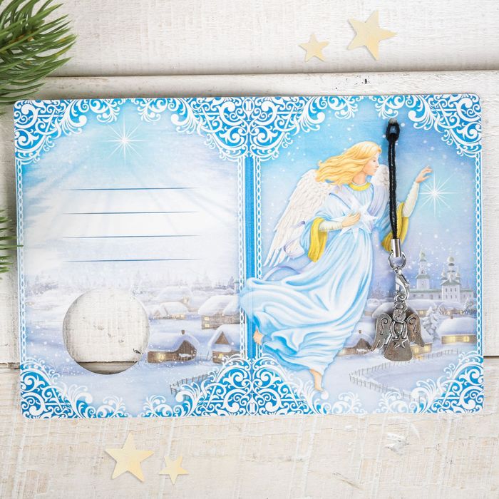 Подвеска в форме ангела «Ангел христианский», 8 х 11 см