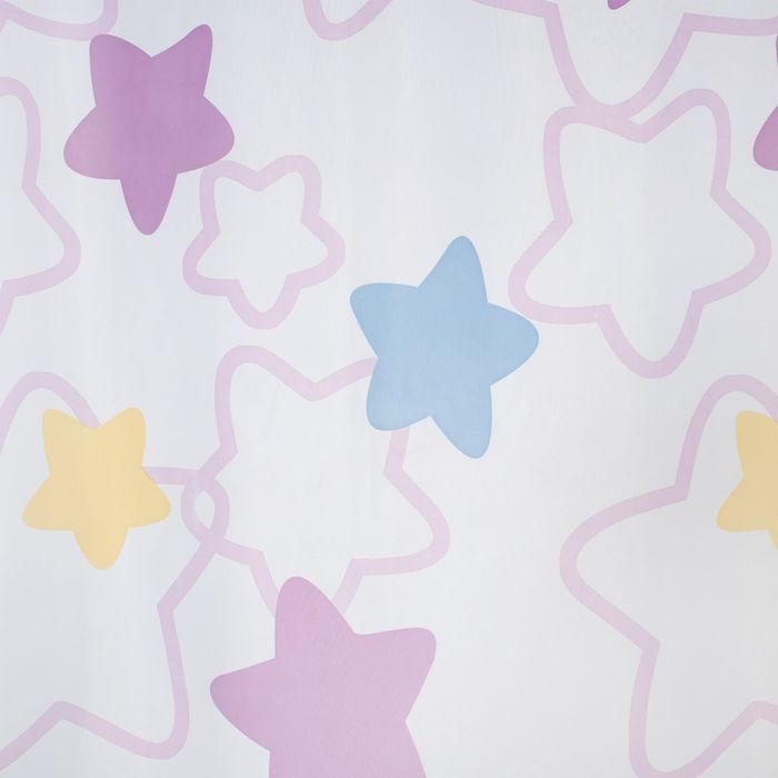 Тюль "Этель" Звёзды без утяжелителя, ширина 135 см, высота 270 см