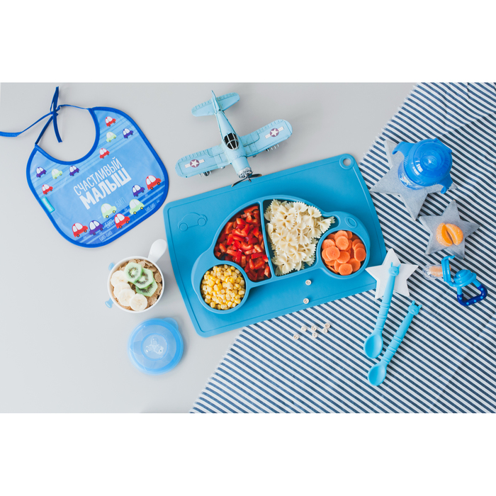 Нагрудник непромокаемый «Счастливый малыш», на завязках