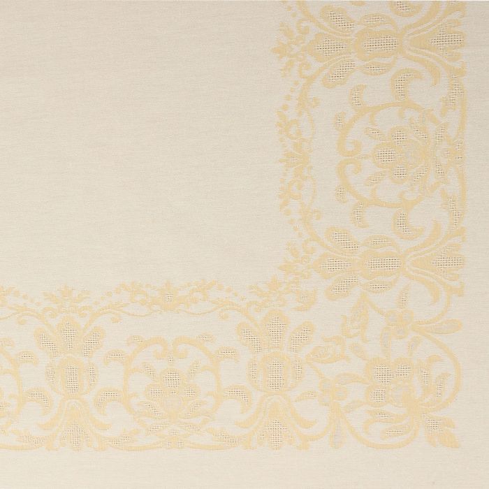 Столовый набор "Этель" (скатерть 150х200 см, салфетки 45х45 см - 6 шт.) цвет шампань, хл. с ВМГО