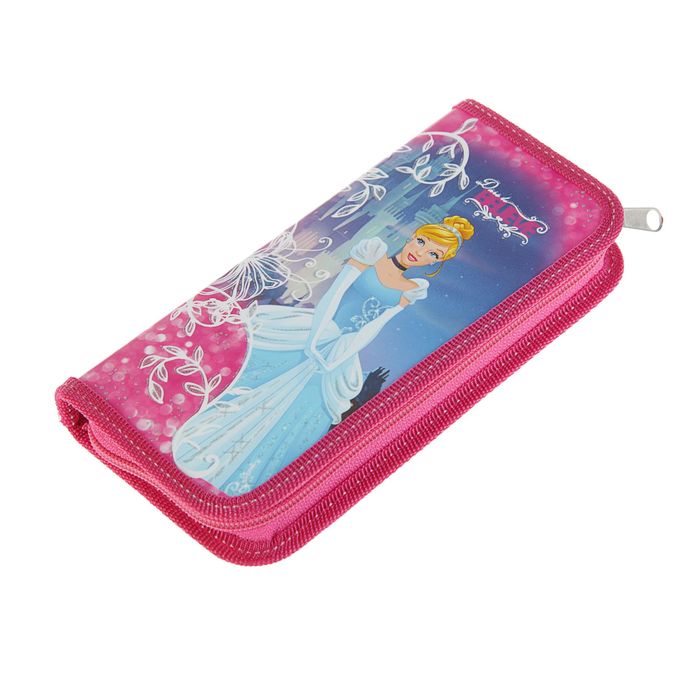 Пенал 1 секция 90*190 ламинированный картон, Disney "Принцессы" розовый PREB-MT1-033PR