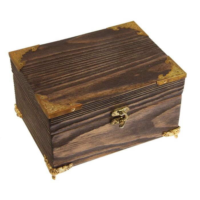 Шкатулка дерево "Корсар" 15х11,5х6,5 см