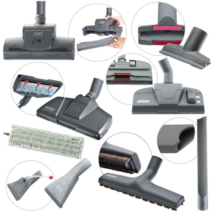 Пылесос Thomas ALLERGY&FAMILY, 1700 Вт, 1.9 л, розовый/серый