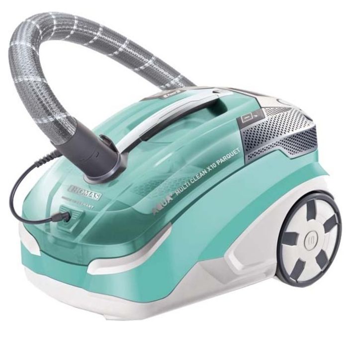 Пылесос Thomas Multi Clean X10 Parquet, 1700 Вт, 1.8 л, аквамарин/серебристый