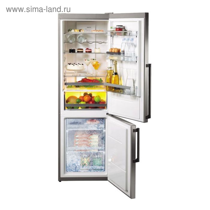 Холодильник Gorenje NRC6192TX, двухкамерный, класс А+++, 222 л, Full No frost, серебристый