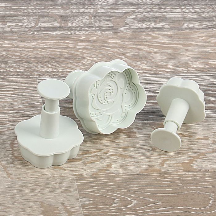 Набор плунжеров кондитерских "Роза", 3 шт