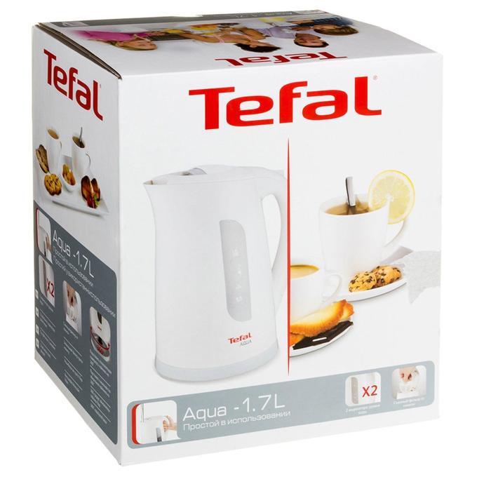 Чайник электрический tefal 1.7 л. Чайник электрический Tefal ko270130. Чайник Tefal ko270130 белый. Чайник электрический Tefal ko270130, 2400вт, белый и серый. Электрочайник Tefal Aqua II ko270130.