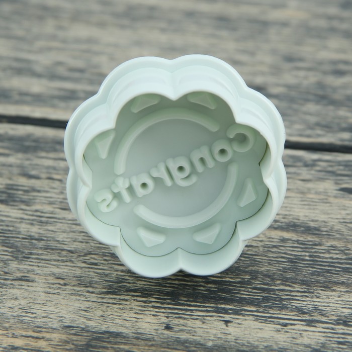 Набор плунжеров кондитерских 5х5 см "Узоры", 4 шт