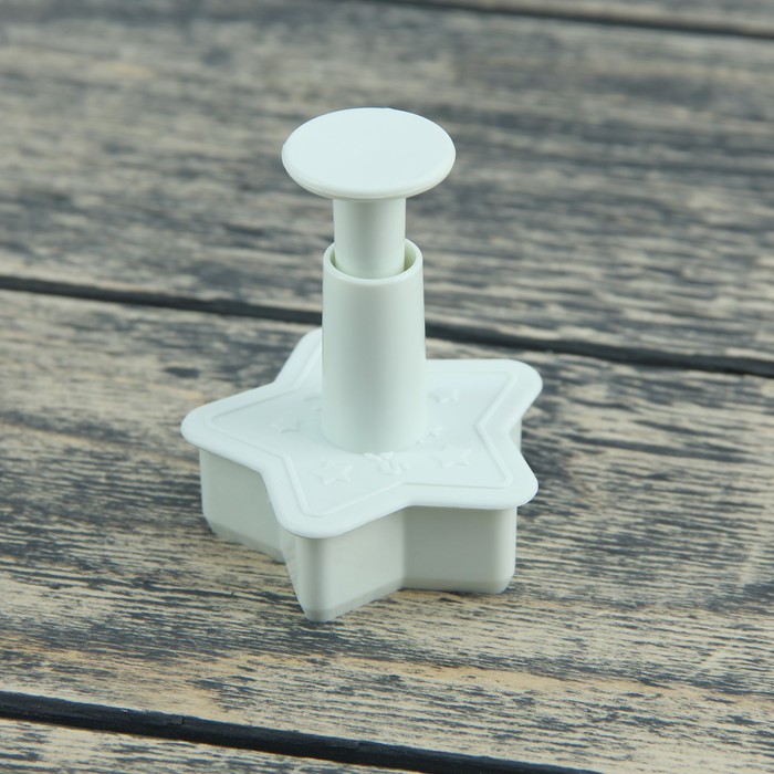 Набор плунжеров кондитерских 5х5 см "Узоры", 4 шт