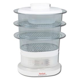 

Пароварка Tefal VC130130, электрическая, 550 Вт, 3 яруса, белый