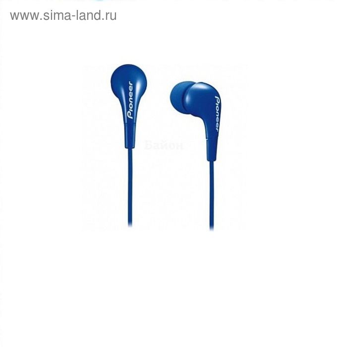 фото Наушники pioneer se-cl502-l, вкладыши, в ушной раковине, провод 1.2 м, синие