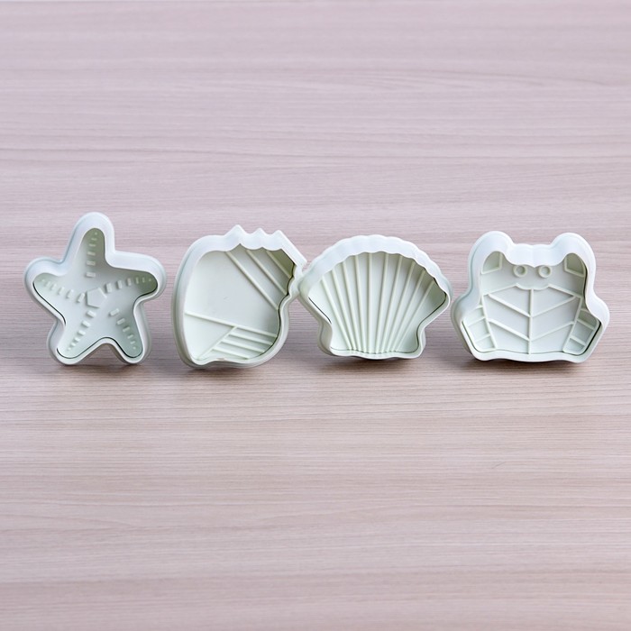 Набор плунжеров кондитерских 4 шт 5х5 см "Фигурки"