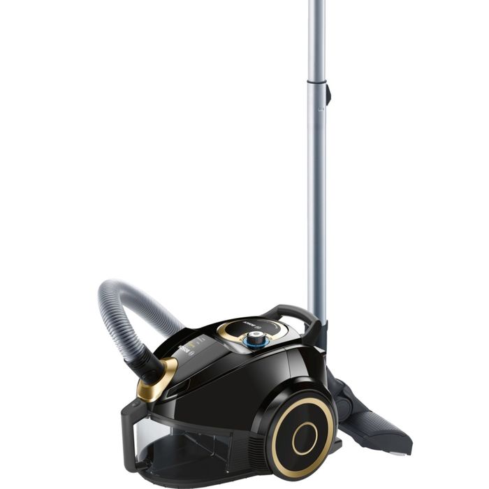 Пылесос Bosch BGS4UGOLD4, 2400 Вт, 1.9 л, черный/золотистый